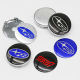 Subaru Wheel Center Caps Set of 4 – 60mm OEM Style Replacement Hub Caps for Subaru Alloy Wheels – Premium ABS Snap-On Rim Center Covers
