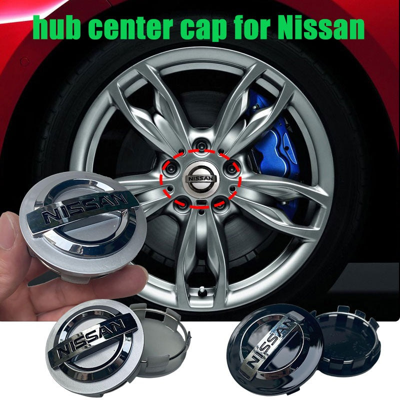 Nissan Hub Center Cap – OEM-Style Wheel Center Cap Replacement (4 PC Set)