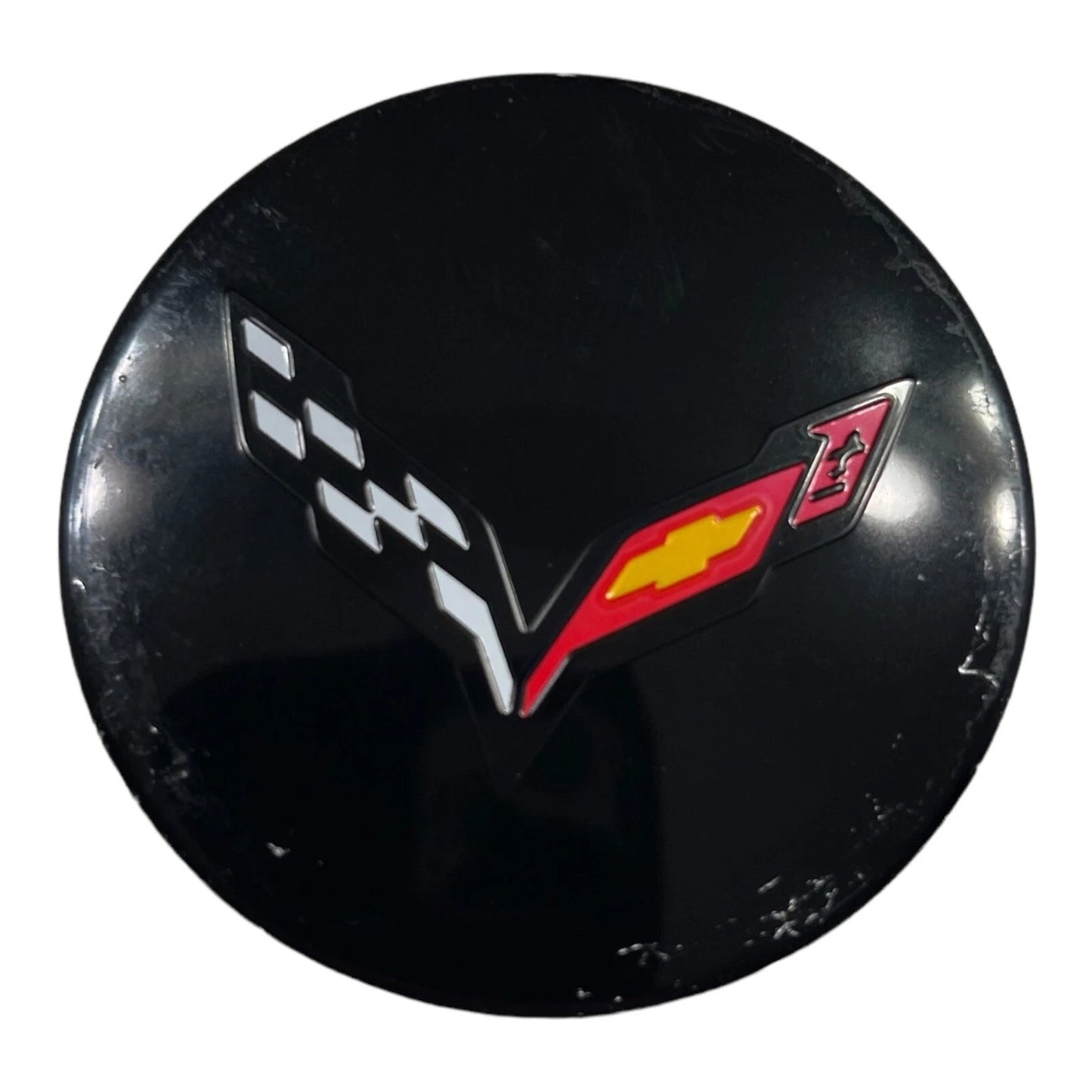 Chevrolet Corvette Crossed Flags Wheel Center Cap – Set of 4 PCS