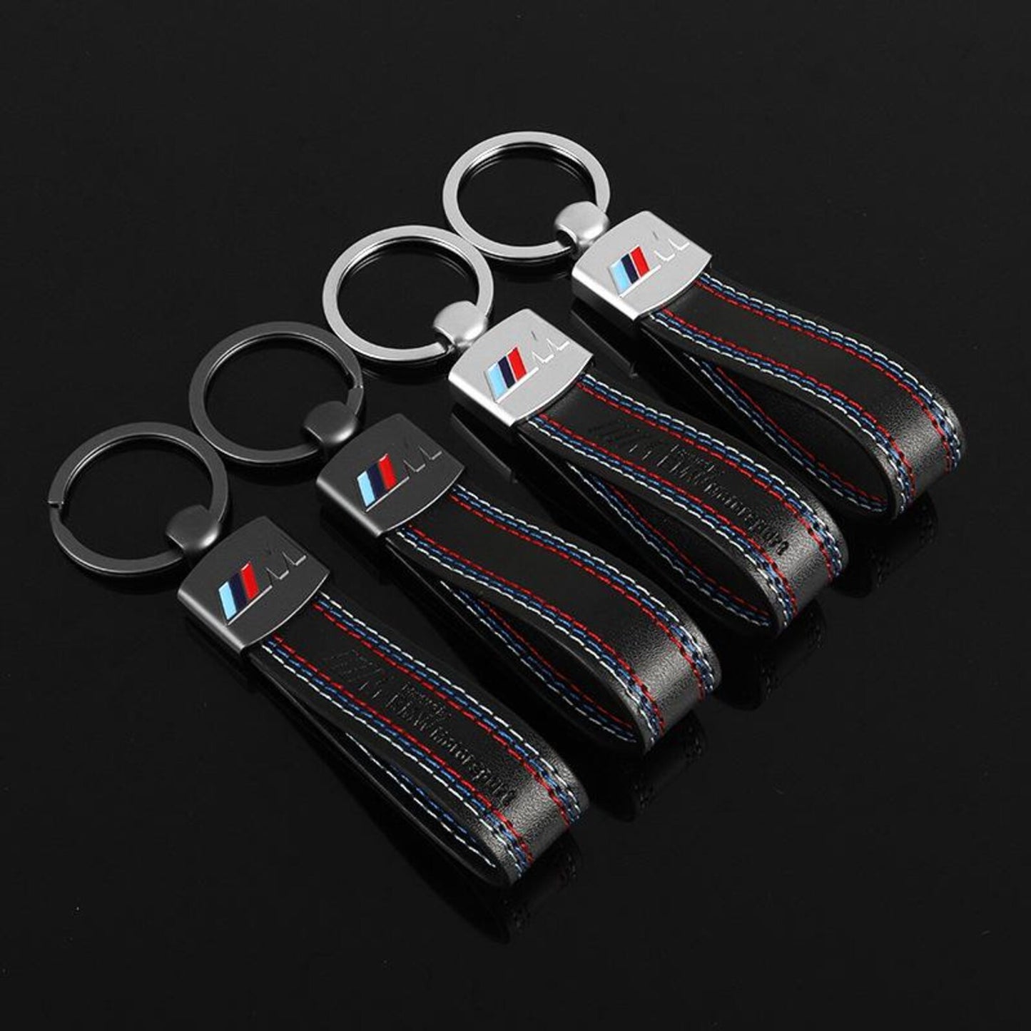 BMW ///M Obround Hook Keychain – Premium Metal Car Key Ring – Heavy Duty Luxury BMW M Key Holder