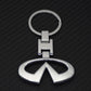 Infiniti Chrome Metal Keychain – Premium Infiniti Logo Key Ring | Zinc Alloy Car Keychain | 90×34mm | 38g