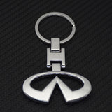 Infiniti Chrome Metal Keychain – Premium Infiniti Logo Key Ring | Zinc Alloy Car Keychain | 90×34mm | 38g