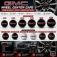GMC Gloss Black Wheel Center Cap – Set of 4 PCS