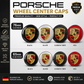 Porsche Wheel Center Caps Set of 4 – 76mm & 65mm OEM Style Replacement Hub Caps for Porsche Alloy Wheels – Premium ABS Rim Center Covers