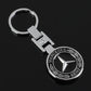 Mercedes-Benz Metal Keychain – Hollow Wheat Design | Brabus, Apple Tree, Black Silver, Blue Silver, Hollow Black & Blue | 90×35mm | 30g