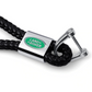 Braided Leather Rope Car Keychain – Premium Metal Key Ring for AMG, ///M & RS | 119mm | 25g Luxury Key Chain
