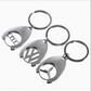 Chrome Car Logo Metal Keychain for VW, Mercedes-Benz, Audi & BMW – Premium Key Ring | 42×31mm | 22g