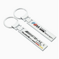 AMG / ///M Metal Tape Keychain – Premium Metal Car Keyring for Mercedes-Benz AMG & BMW M | 116mm