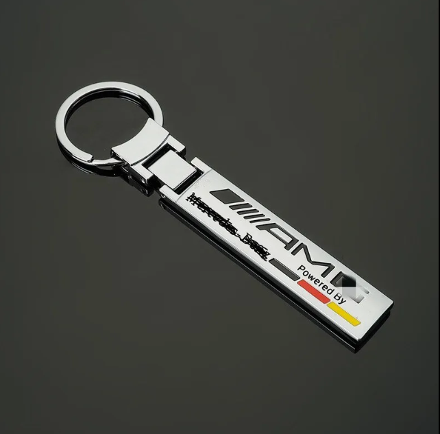 AMG / ///M Metal Tape Keychain – Premium Metal Car Keyring for Mercedes-Benz AMG & BMW M | 116mm