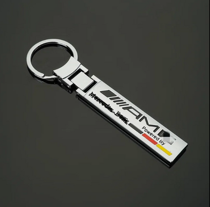 AMG / ///M Metal Tape Keychain – Premium Metal Car Keyring for Mercedes-Benz AMG & BMW M | 116mm