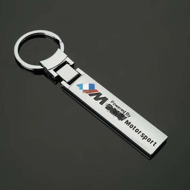 AMG / ///M Metal Tape Keychain – Premium Metal Car Keyring for Mercedes-Benz AMG & BMW M | 116mm