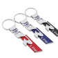 VW R-Line Zinc Alloy Keychain – Premium Metal Car Key Ring for Volkswagen R-Line – Blue, Black & Red Luxury Key Holder