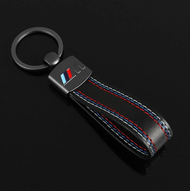 BMW ///M Obround Hook Keychain – Premium Metal Car Key Ring – Heavy Duty Luxury BMW M Key Holder
