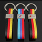 Middle Logo Silver Metal Keychain – Premium Car Key Ring for BMW ///M, Mercedes AMG & Audi S Line – Luxury Auto Key Holder