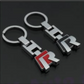 VW Metal Keychain – Premium Volkswagen Logo Key Ring | Black & Red | Zinc Alloy Car Keychain | 77×24mm | 23g