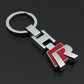 VW Metal Keychain – Premium Volkswagen Logo Key Ring | Black & Red | Zinc Alloy Car Keychain | 77×24mm | 23g