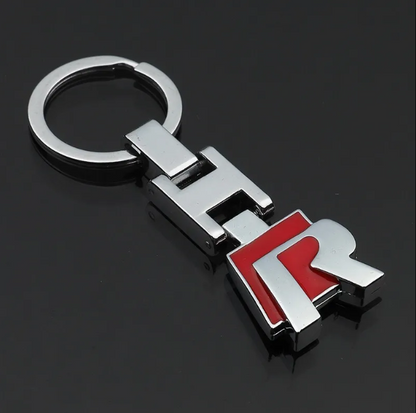VW Metal Keychain – Premium Volkswagen Logo Key Ring | Black & Red | Zinc Alloy Car Keychain | 77×24mm | 23g