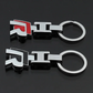 VW Metal Keychain – Premium Volkswagen Logo Key Ring | Black & Red | Zinc Alloy Car Keychain | 77×24mm | 23g