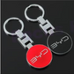 BYD Metal Keychain – Premium BYD Logo Car Key Ring | Black & Red | 89×34mm | 34g Luxury Auto Keychain