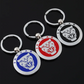 Jaguar Metal Keychain – Premium Jaguar Logo Key Ring | Black, Blue & Red | Zinc Alloy Car Keychain | 76mm | 28g