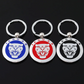 Jaguar Metal Keychain – Premium Jaguar Logo Key Ring | Black, Blue & Red | Zinc Alloy Car Keychain | 76mm | 28g