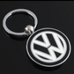VW Metal Keychain – Premium Volkswagen Logo Key Ring | Black, Blue & Red | Zinc Alloy Car Keychain | 76mm | 37g
