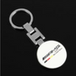 Mercedes-AMG Metal Keychain – Premium AMG Logo Key Ring | Black & White | Zinc Alloy Car Keychain | 90×35mm | 39g