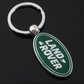 Land Rover Metal Keychain – Premium Car Key Ring Key Holder for Defender, Discovery, Range Rover | Black & Green | 80mm