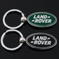 Land Rover Metal Keychain – Premium Car Key Ring Key Holder for Defender, Discovery, Range Rover | Black & Green | 80mm