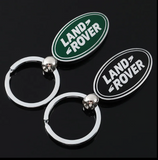 Land Rover Metal Keychain – Premium Car Key Ring Key Holder for Defender, Discovery, Range Rover | Black & Green | 80mm