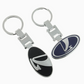 LADA Metal Keychain – Premium Car Key Ring Key Holder for LADA Niva, Vesta, Granta & Priora | Black & Blue | 78×45mm