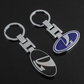 LADA Metal Keychain – Premium Car Key Ring Key Holder for LADA Niva, Vesta, Granta & Priora | Black & Blue | 78×45mm
