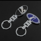 LADA Metal Keychain – Premium Car Key Ring Key Holder for LADA Niva, Vesta, Granta & Priora | Black & Blue | 78×45mm