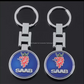SAAB Metal Keychain – Premium Car Key Ring Key Holder for Saab 9-3, 9-5, 900 & 9000 | Blue & Red | 90×35mm