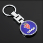 SAAB Metal Keychain – Premium Car Key Ring Key Holder for Saab 9-3, 9-5, 900 & 9000 | Blue & Red | 90×35mm