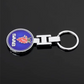 SAAB Metal Keychain – Premium Car Key Ring Key Holder for Saab 9-3, 9-5, 900 & 9000 | Blue & Red | 90×35mm