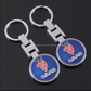 SAAB Metal Keychain – Premium Car Key Ring Key Holder for Saab 9-3, 9-5, 900 & 9000 | Blue & Red | 90×35mm
