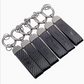 Performance Car Logo Metal Keychain – BMW M, AMG, Audi RS, S Line, VW R-Line & R Key Ring | Black | 132mm