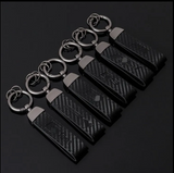 Performance Car Logo Metal Keychain – BMW M, AMG, Audi RS, S Line, VW R-Line & R Key Ring | Black | 132mm