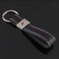 Middle Style Car Keychain | AMG & S Line Red/Yellow Stripe, ///M Metal Key Ring | Premium Auto Keychain (120mm, 18g)