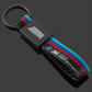 Rectangle Black Metal Car Keychain | AMG & ///M Premium Key Ring | Luxury Auto Keychain Gift (130mm, 31g)