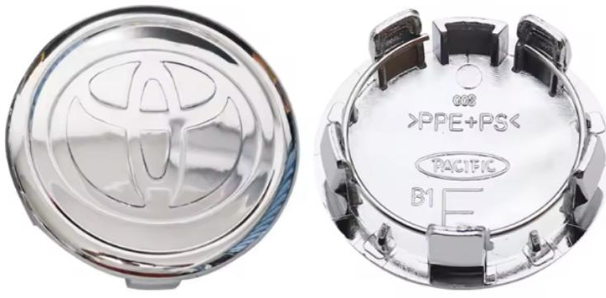 Toyota Wheel Center Caps Set of 4 – 57mm & 62mm OEM Style Replacement Wheel Hub Caps – ABS Rim Center Covers for Toyota Wheels