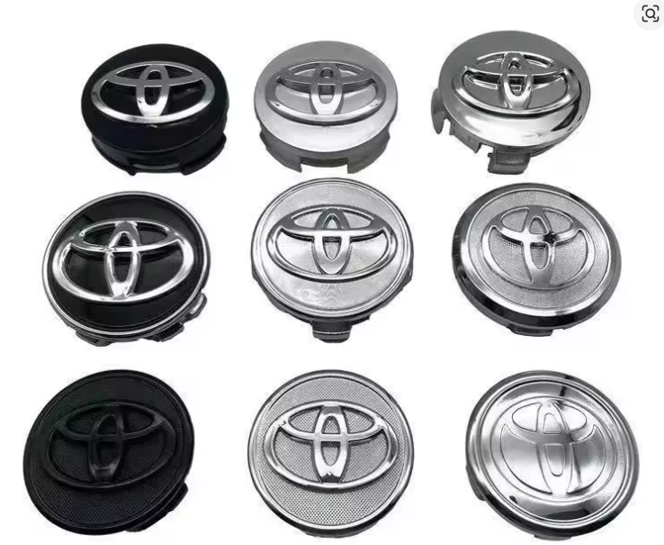 Toyota Wheel Center Caps Set of 4 – 57mm & 62mm OEM Style Replacement Wheel Hub Caps – ABS Rim Center Covers for Toyota Wheels