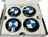 BMW Floating Wheel Center Caps Set – Self-Leveling Logo Hub Caps for BMW Wheels | 56mm & 68mm Floating Rim Center Caps (Set of 4)
