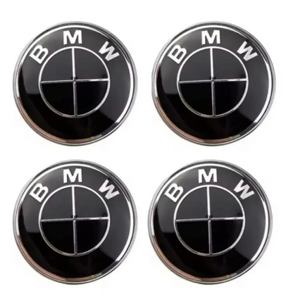 BMW Floating Wheel Center Caps Set – Self-Leveling Logo Hub Caps for BMW Wheels | 56mm & 68mm Floating Rim Center Caps (Set of 4)