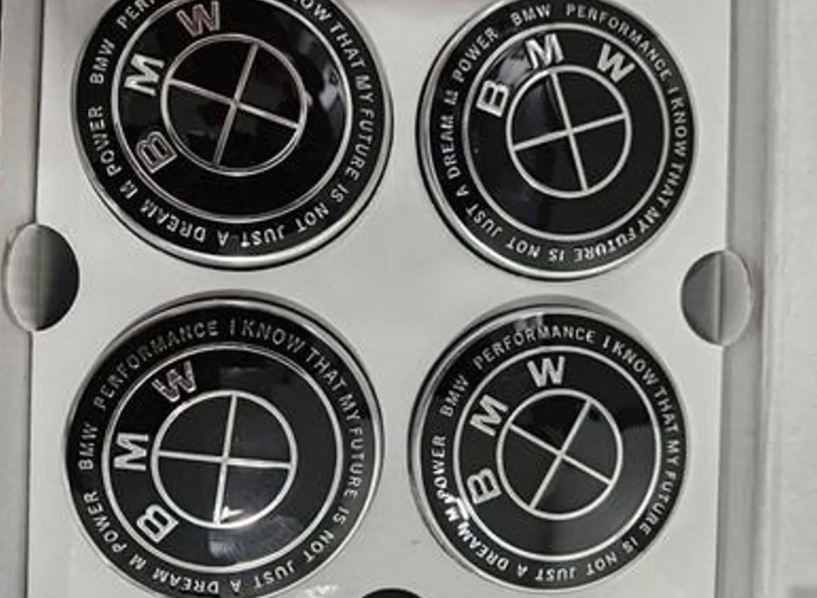BMW Floating Wheel Center Caps Set – Self-Leveling Logo Hub Caps for BMW Wheels | 56mm & 68mm Floating Rim Center Caps (Set of 4)