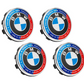 BMW Floating Wheel Center Caps Set – Self-Leveling Logo Hub Caps for BMW Wheels | 56mm & 68mm Floating Rim Center Caps (Set of 4)