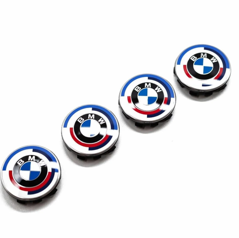 BMW Floating Wheel Center Caps Set – Self-Leveling Logo Hub Caps for BMW Wheels | 56mm & 68mm Floating Rim Center Caps (Set of 4)