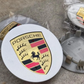 Porsche Silver Wheel Center Caps Set of 4 – 76mm OEM Style Hub Caps Replacement for Porsche Wheels