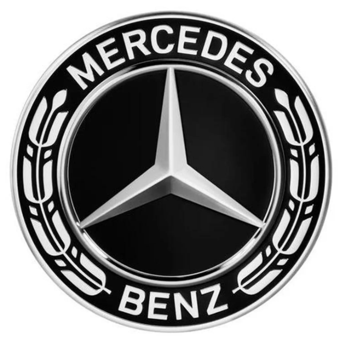 Mercedes-Benz Floating Wheel Center Caps Set – Self-Leveling Upright Star Logo Rim Center Caps | OEM Style Wheel Hub Caps (Set of 4)